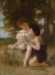Children with the Lamb by William Adolphe Bouguereau