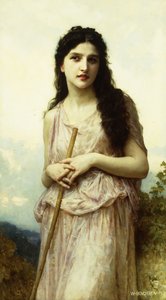 Meditation by William Adolphe Bouguereau