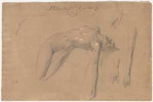 Reclining Female Nude by William Adolphe Bouguereau