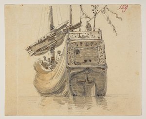 A Boat, from an Album of 372 drawings of landscapes, coastlines, costumes and everyday life made during Lord Macartney