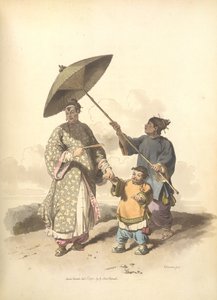 A Chinese Lady and Her Son