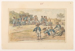 Studies of Chinese, from an Album of 372 drawings of landscapes, coastlines, costumes and everyday life made during Lord Macartney