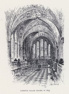 Lambeth Palace Chapel in 1895 by William Alexander Ansted