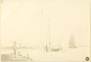 Dutch Coast Scene by William Anderson