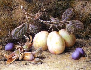 Still Life with Plums and Nuts