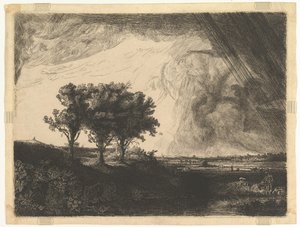 The Three Trees (after Rembrandt)