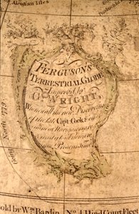Cartouche in North Pacific Ocean, c.1795 by William Bardin