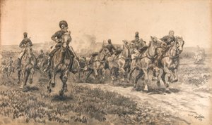 Norman Ramsay at Fuentes de Onoro by William Barnes Wollen