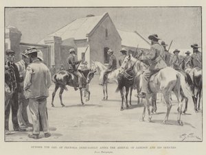 Outside the Jail at Pretoria Immediately After the Arrival of Jameson and His Officers