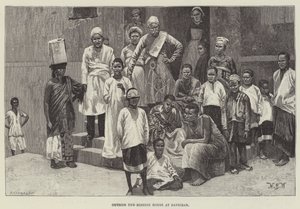 Outside the Mission House at Zanzibar by William Barnes Wollen