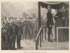 Review of the London Fire Brigade in Hyde Park by William Barnes Wollen