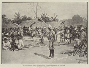 The Ashanti Expedition, Akroful, the Second Halting Station on the March from Cape Coast Castle by William Barnes Wollen