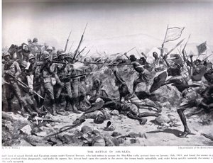 The Battle of Abu Klea, 17th January 1885, Illustration from 