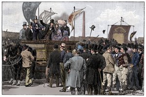 The Chartist Demonstration on Kennington Common by William Barnes Wollen