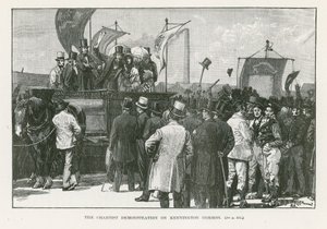 The Chartist Demonstration on Kennington Common, London by William Barnes Wollen