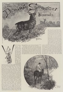 The Devon and Somerset Hounds by William Barnes Wollen