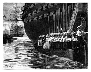 Visit of the Queen to the Emperor and Empress of the French at Cherbourg, France