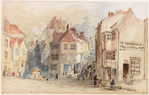 Entrance to the Black Gate, Newcastle by William Bell Scott