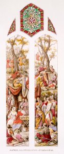 King Alfred at Athelney, Somerset, with his followers, c.1880 by William Bell and Boyd, Alice Scott