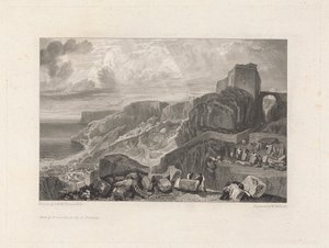 Bow and Arrow Castle, Isle of Portland by William Bernard Cooke