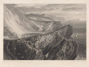 Lulworth Cove, Dorsetshire by William Bernard Cooke
