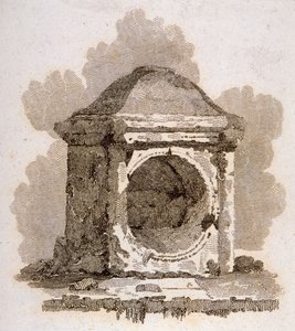 The London Stone, Cannon Street, City of London, 1806 by William Bernard Cooke