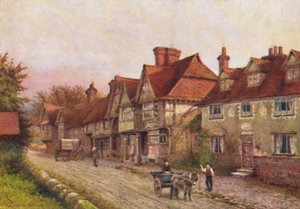 Chiddingstone from the Corner of the Churchyard