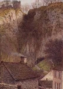 Peveril Castle, the Peak Cavern Gorge, Castleton