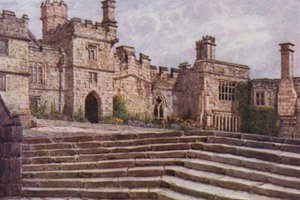 The Lower Courtyard, Haddon Hall by William Biscombe Gardner