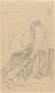 A Resurrection Scene (The Gambols of Ghosts) by William Blake