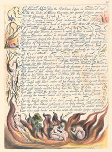 America. A Prophecy, Plate 17, On Albions Angels.... by William Blake