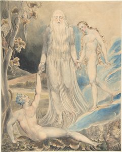 Angel of the Divine Presence Bringing Eve to Adam (The Creation of Eve: "And She Shall be Called Woman) by William Blake