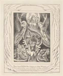 Book of Job, Plate 16, The Fall of Satan