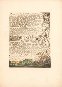 Europe. A Prophecy, Plate 14, And the Clouds & Fires (Bentley 15) by William Blake
