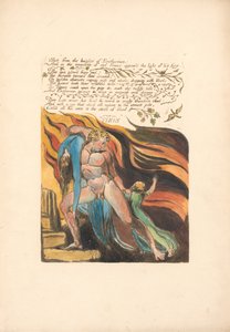 Europe. A Prophecy, Plate 17, Shot from the heights (Bentley 18) by William Blake