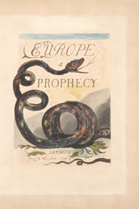 Europe. A Prophecy, Plate 2, Title Page