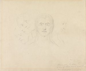 Five Visionary Heads of Women by William Blake