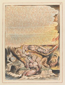 Jerusalem, Plate 50, The Atlantic Mountains... by William Blake
