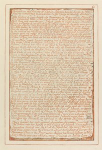 Jerusalem, Plate 61, Behold- in the Visions of Elohim Jehovah by William Blake