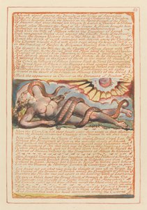 Jerusalem, Plate 63, Jehovah Stood Among the Druids by William Blake