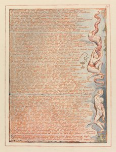 Jerusalem, Plate 80, Encompassed by the frozen net by William Blake