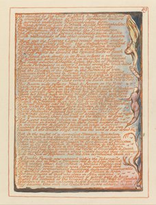 Jerusalem, Plate 89, Tho divided by the Cross by William Blake