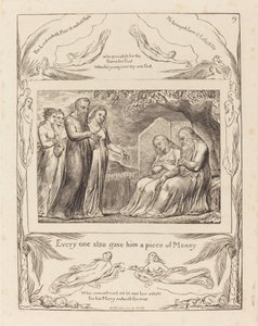 Job Accepting Charity by William Blake