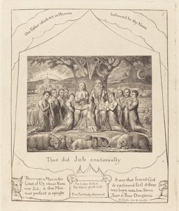 Job and His Family by William Blake