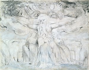 Job and his Daughters by William Blake