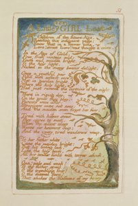 A Little Girl Lost: plate 51 from Songs of Innocence and of Experience (copy AA)