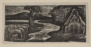 Sabrinas Silvery Flood, from Thorntons Pastorals of Virgil by William Blake