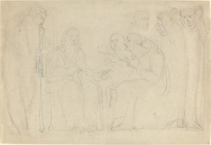 Saint Augustine Converting King Ethelbert of Kent by William Blake