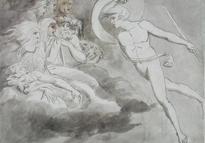 Satan Approaching the Court of Chaos