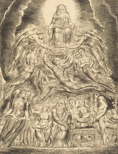 Satan Before the Throne of God by William Blake